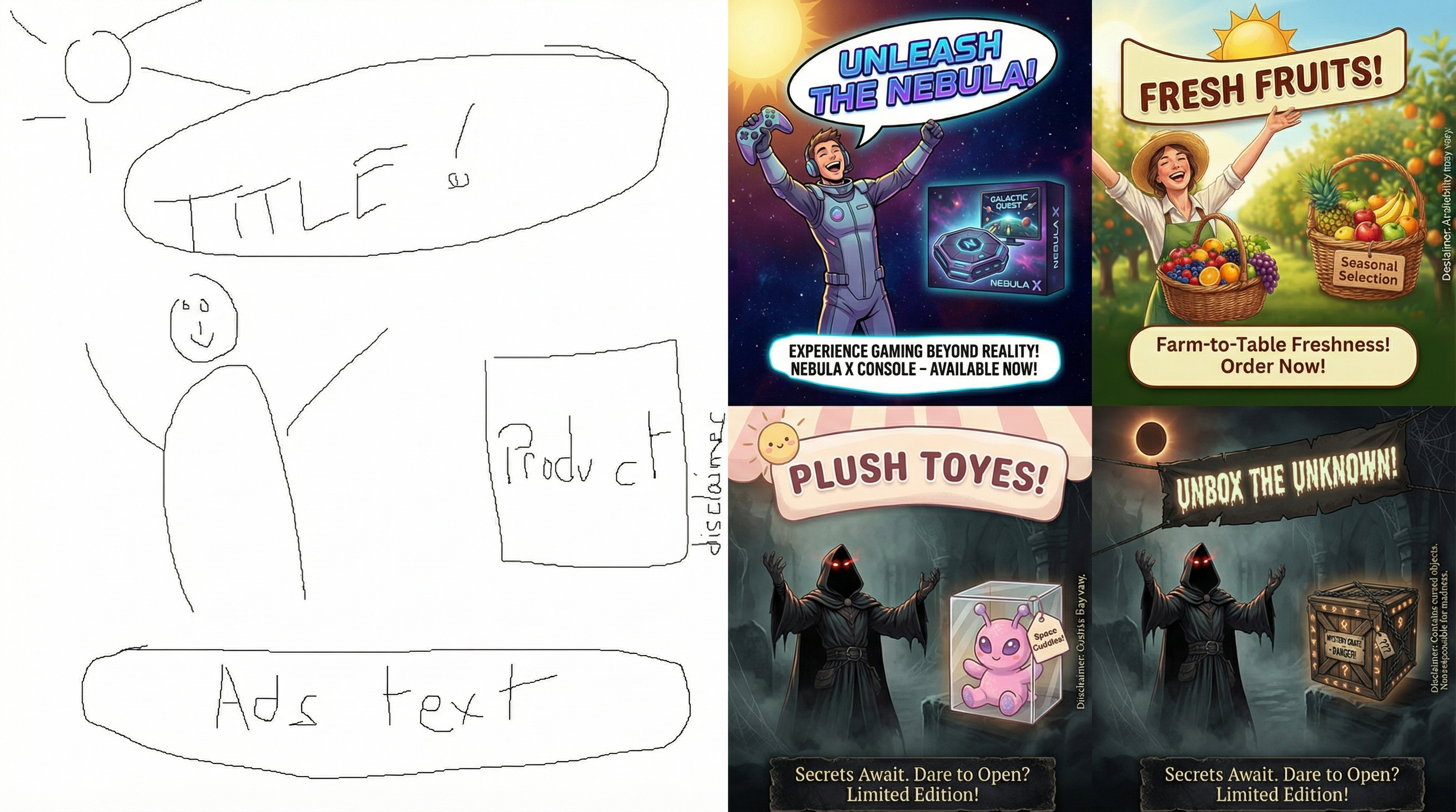 從草圖到最終廣告