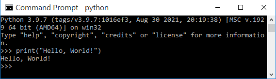 Using Python Shell 2