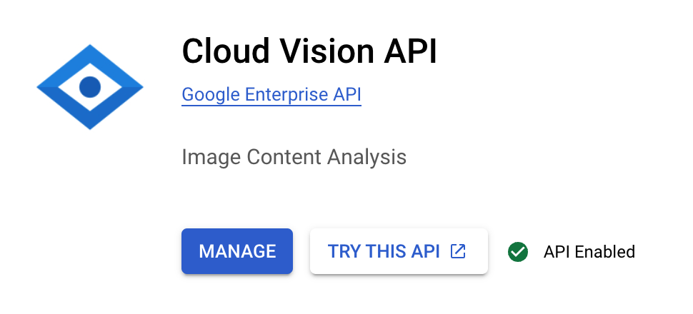 Ativando a Cloud Vision API