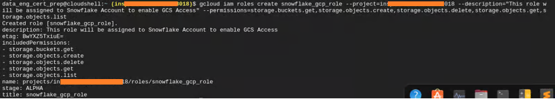 GCP Role Creation