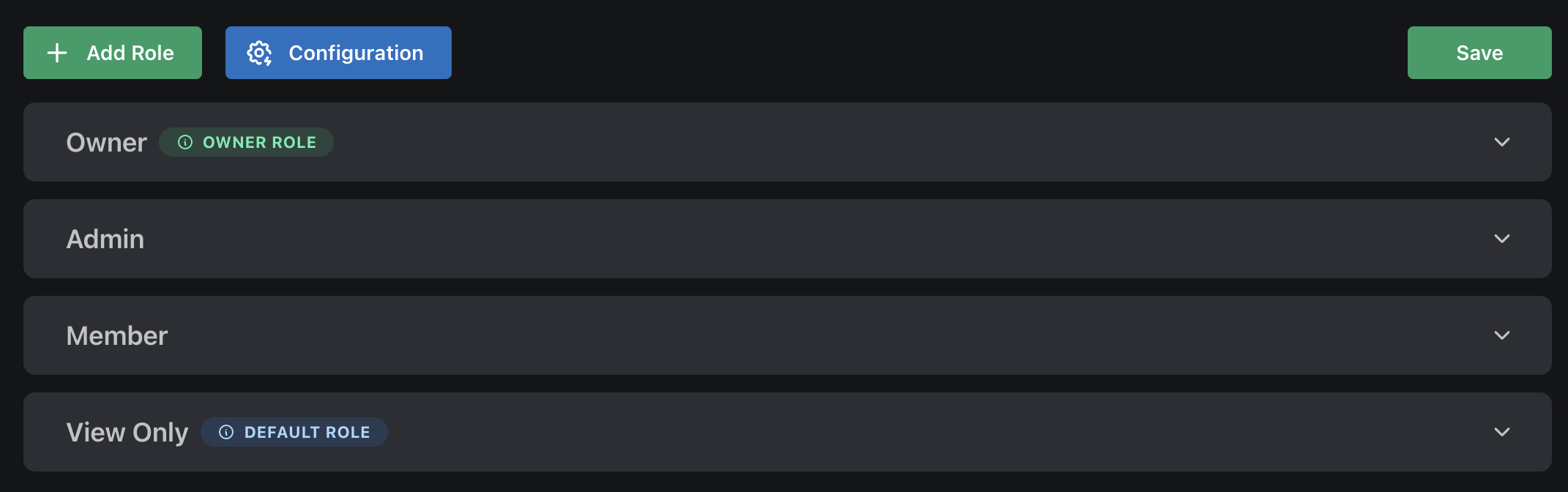 List again - View Only is now marked as Default