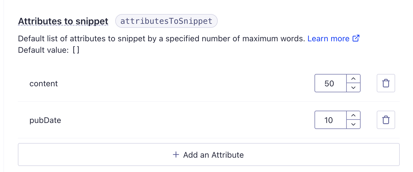 Content and publishing date configuration