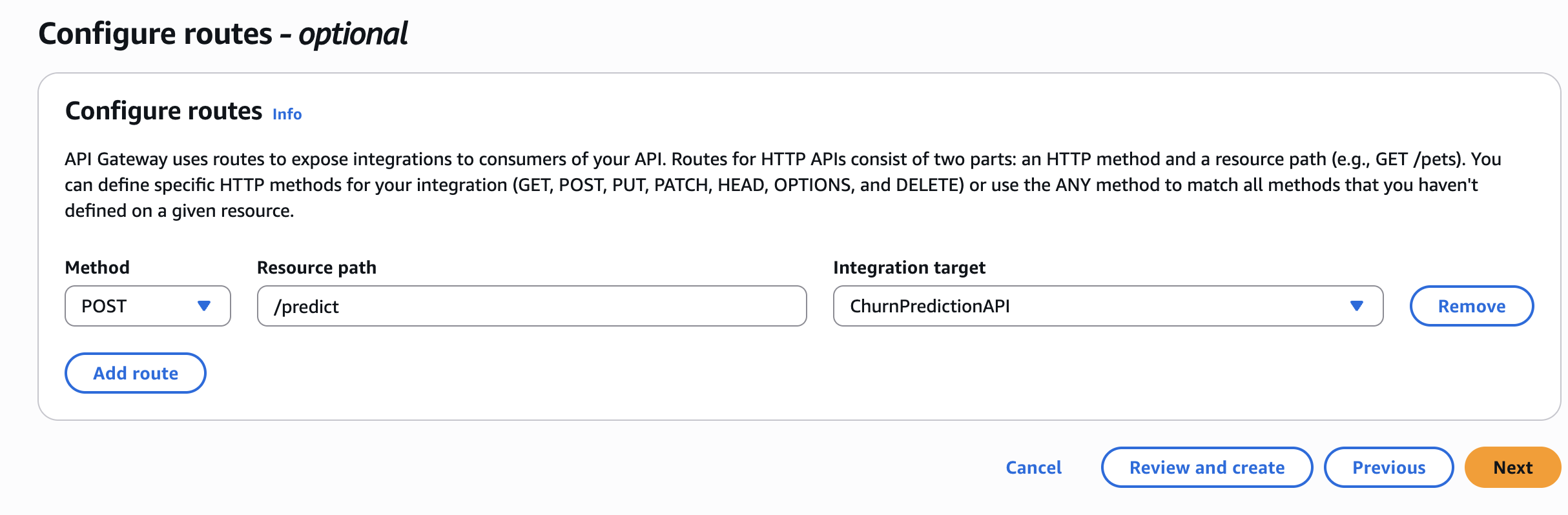 Configure Integration