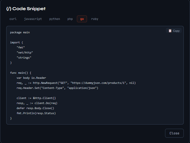 API Peek