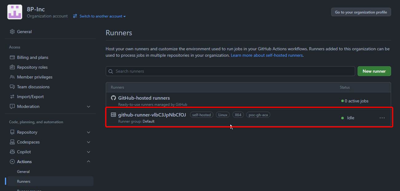 github-self-hosted-runner