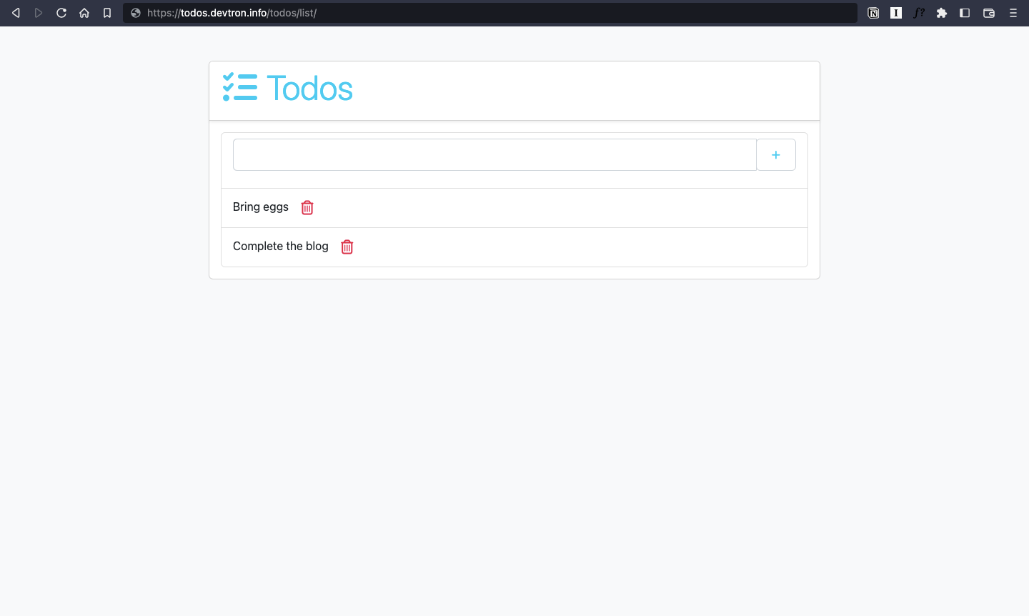 Application Successfully Deployed and Running