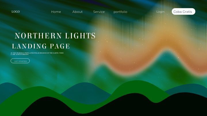 Aurora Blurred Light Gradients