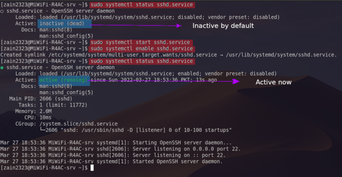 Image displaying output of all the above programs