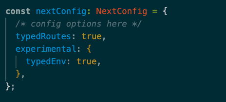 next env config