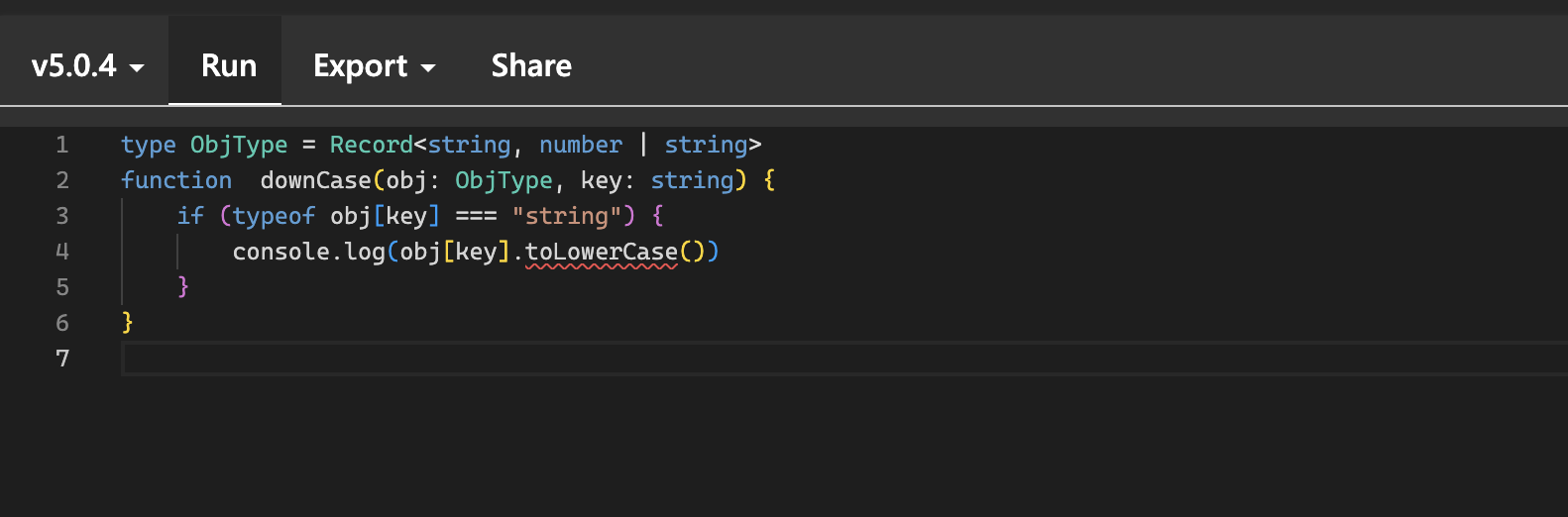 Control Flow Narrowing in TypeScript 5.0