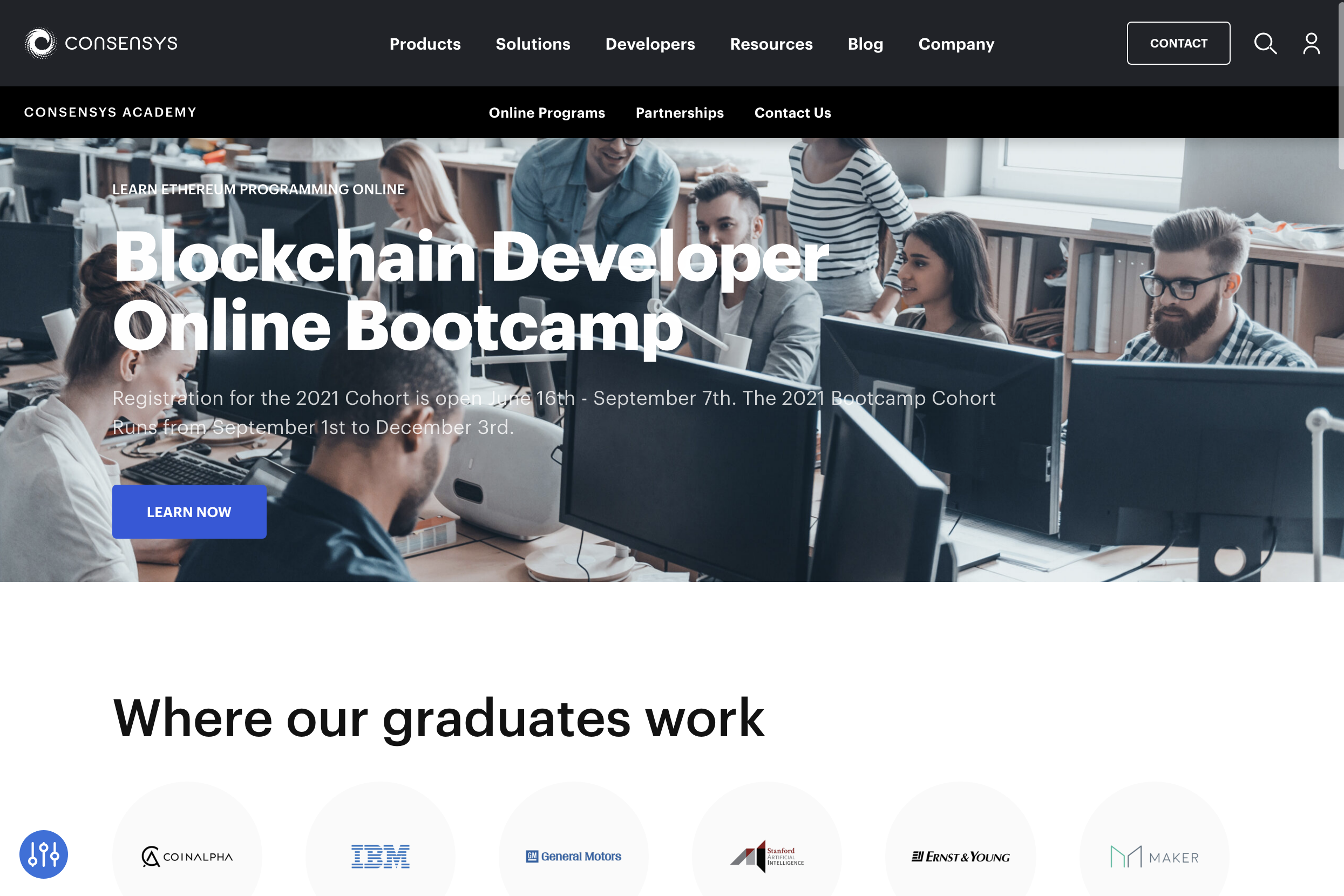 Consensys Bootcamp Webpage