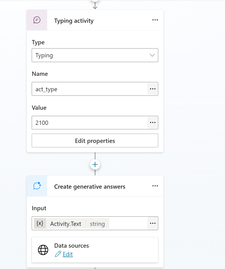 Typing 이벤트 구성 스크린샷