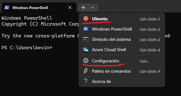 terminal options