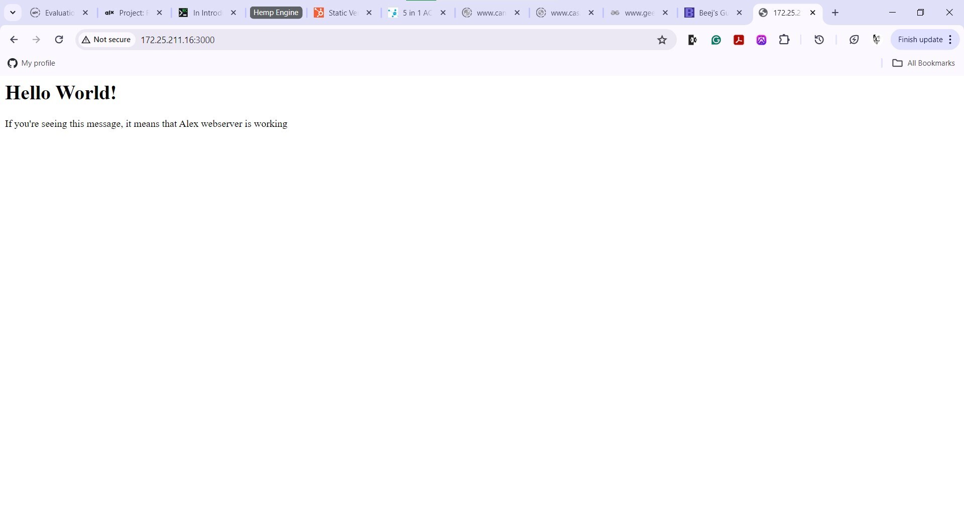 The first time my web server worked!