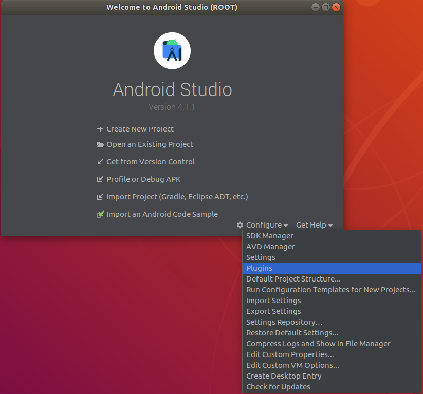 ubuntu android studio emulator unable to get location