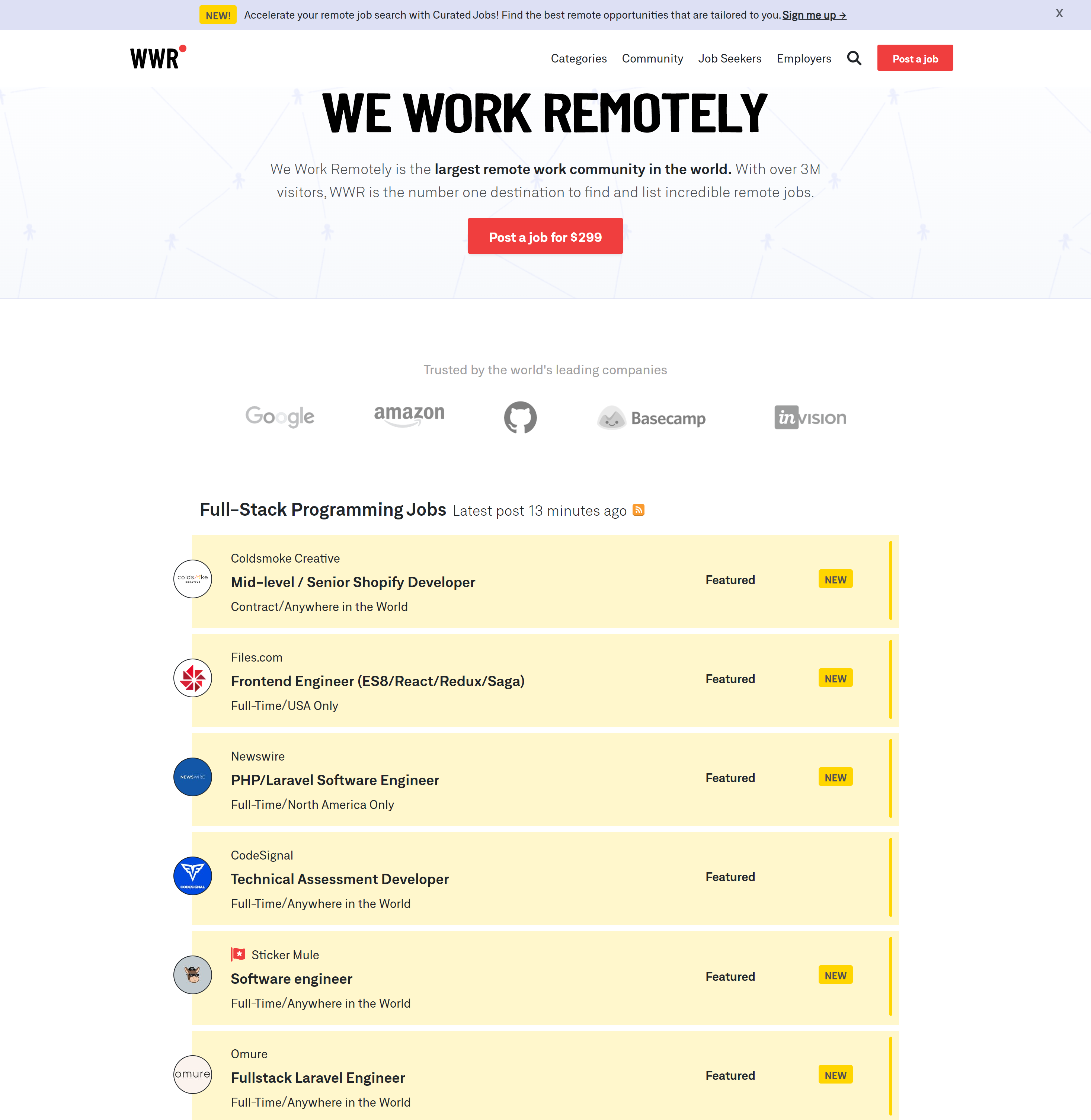 We Work Remotly