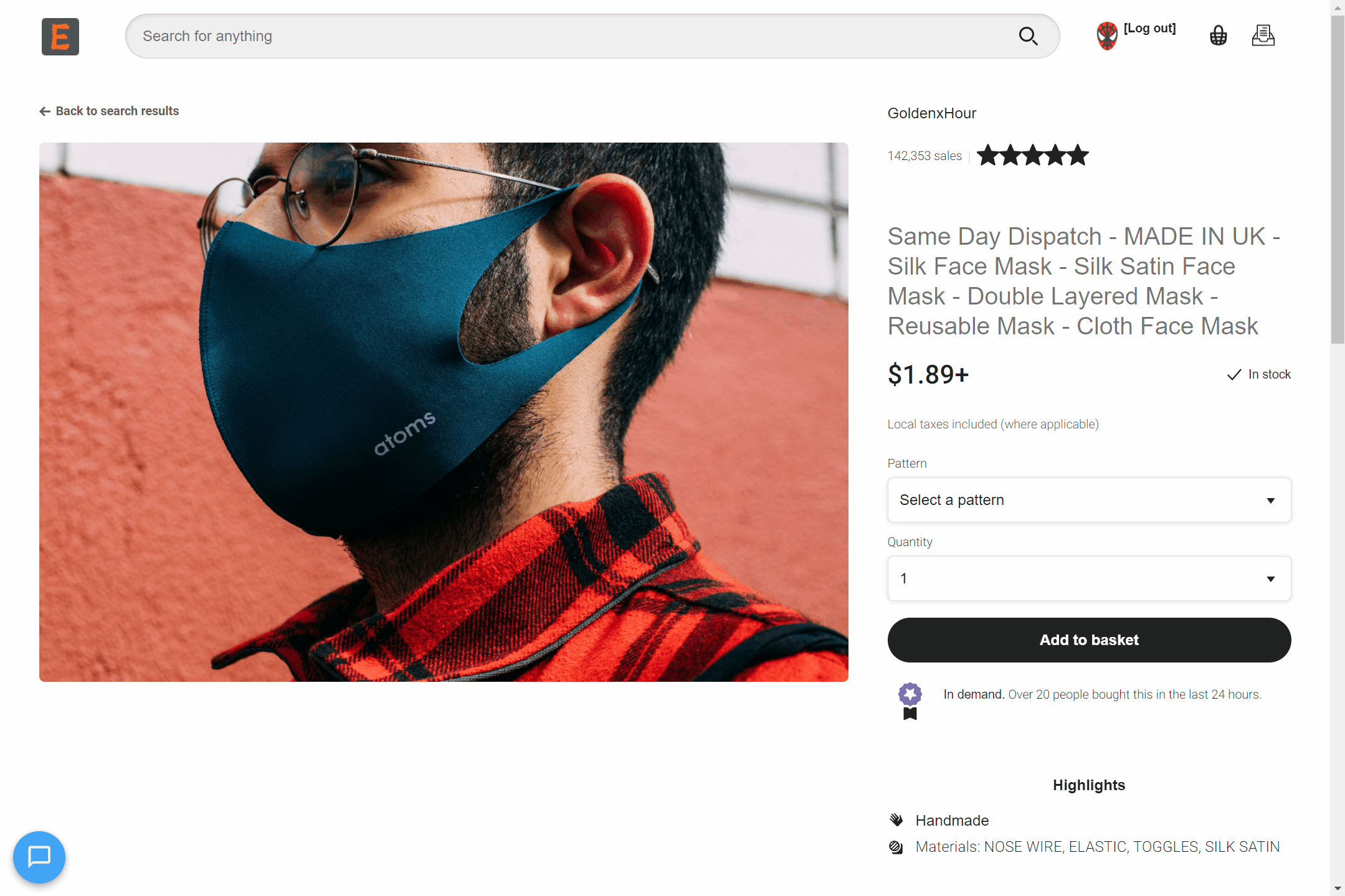 Demo of Chatting with Seller