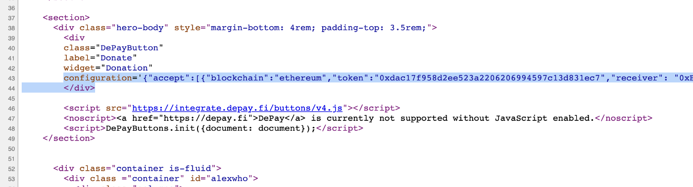 Donation button source code - view-source:https://lxpzurich.github.io/