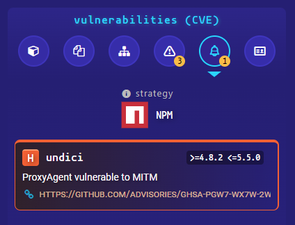 NodeSecure vulnerabilities