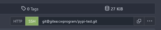 Visual view of SSH git path location