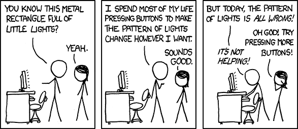 xkcd's Little metal rectangle of lights