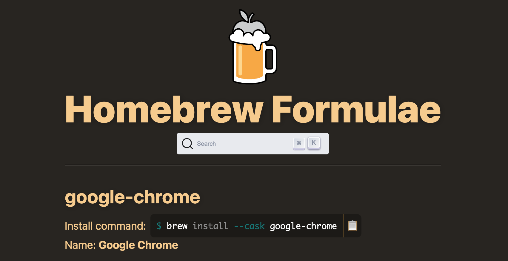 Brew install chrome