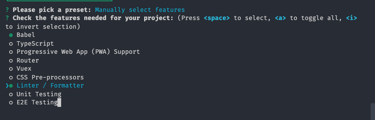 New vue application