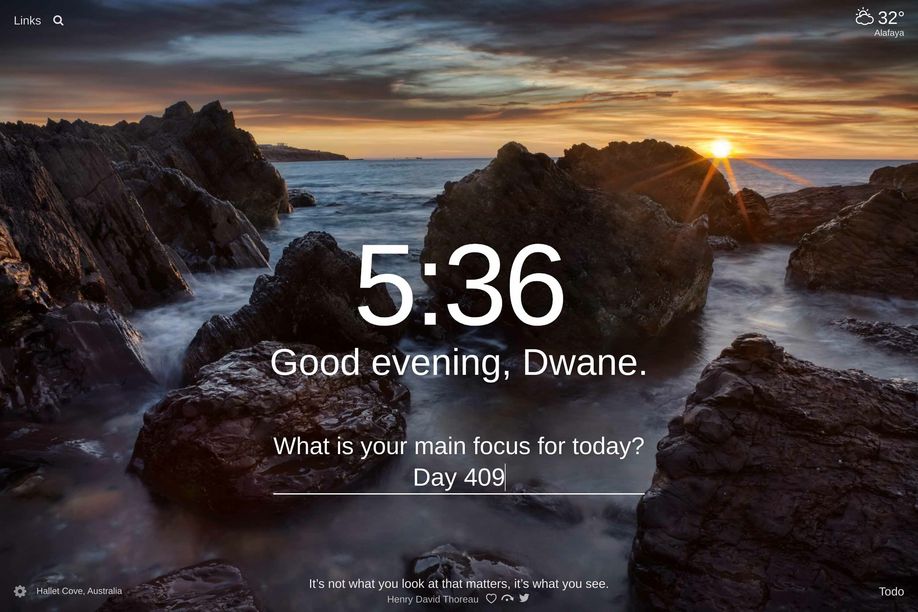 Large rock formations sitting in the water in Hallet Cove, Australia at sunset