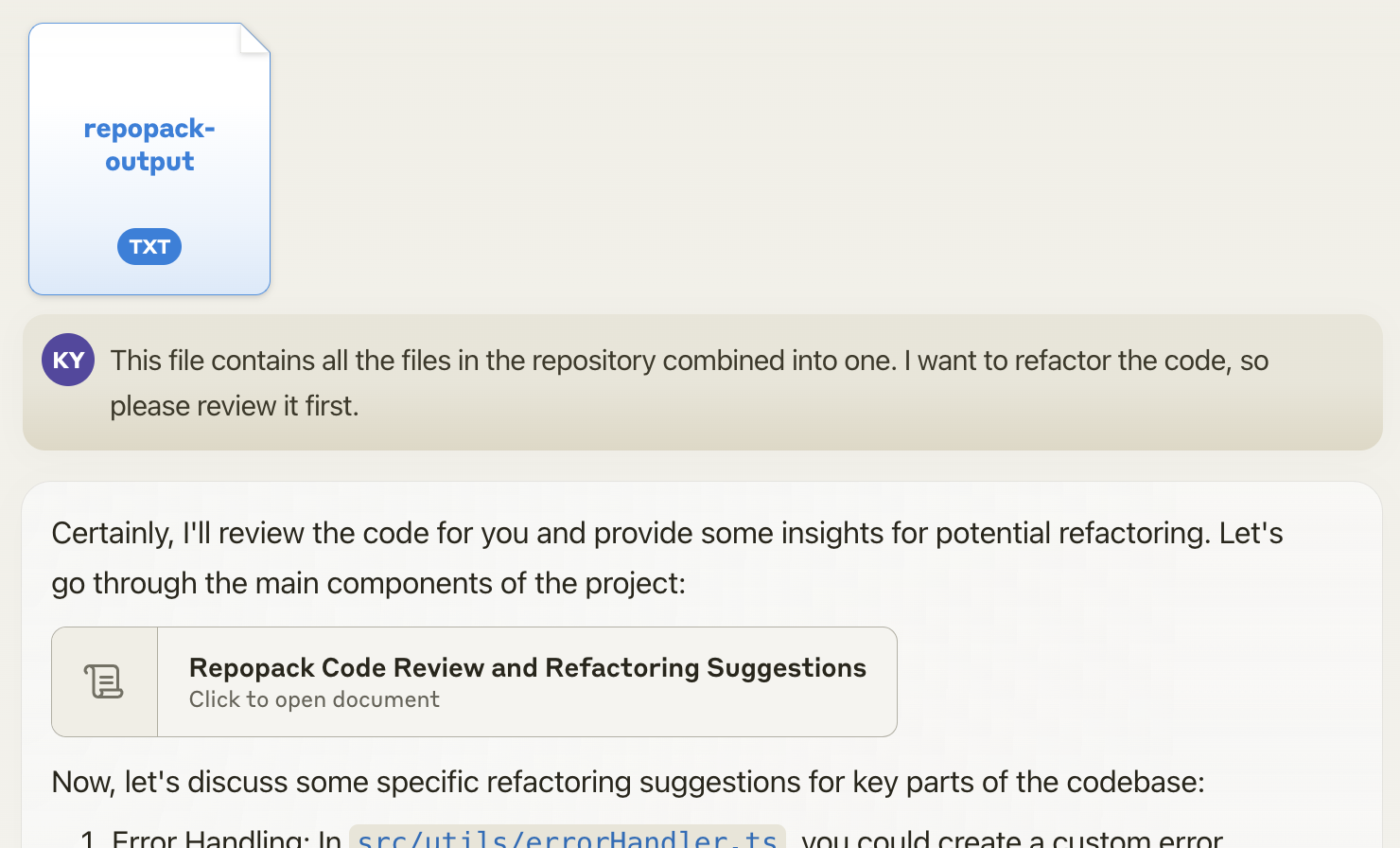 Claude understanding the code