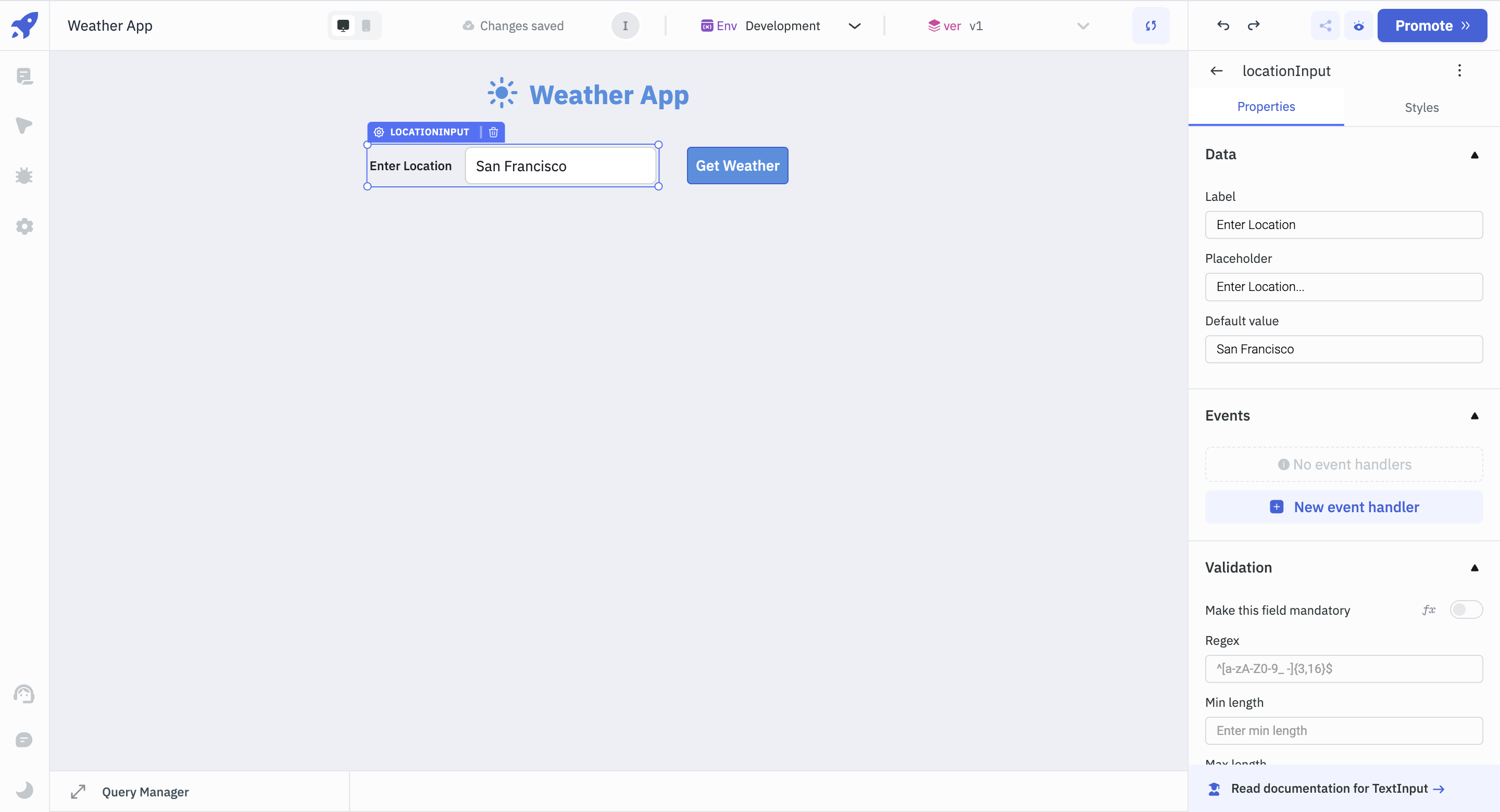 Text Input Component