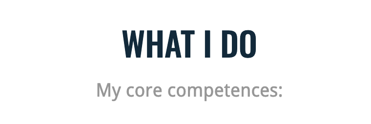 Subheading with low color contrast