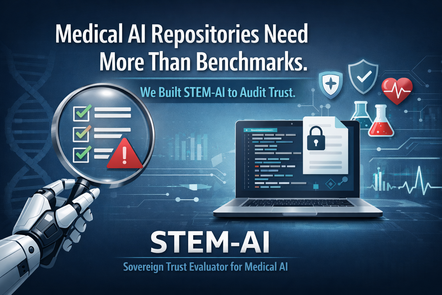 Medical AI Repositories Need More Than Benchmarks. We Built STEM-AI to Audit Trust