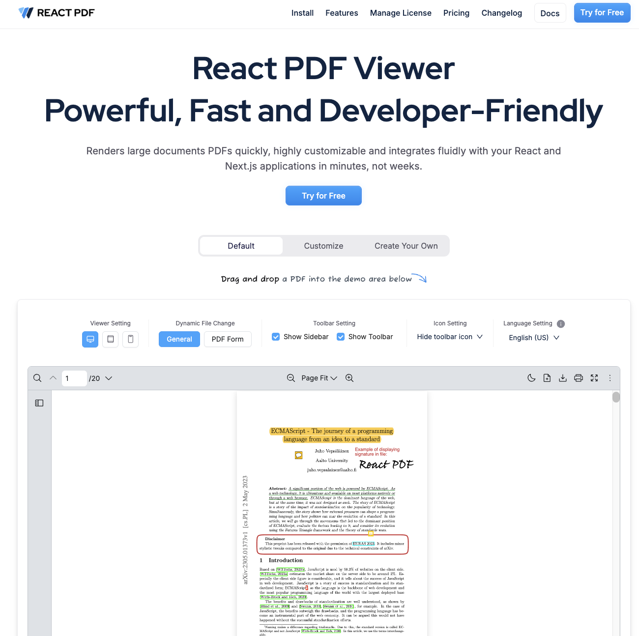 React PDF
