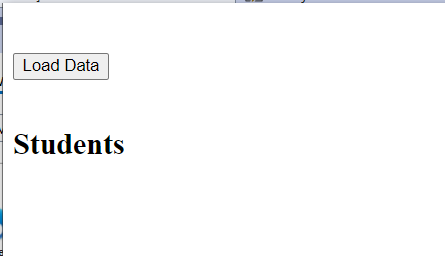 Initial view of the app