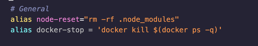 Auto-generating errors in the alias