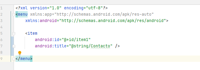 Ejemplo del menu.xml