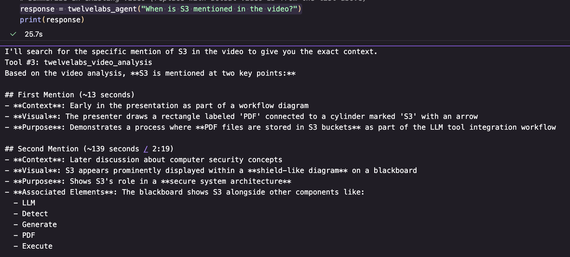 twelvelabs agent follow-up question