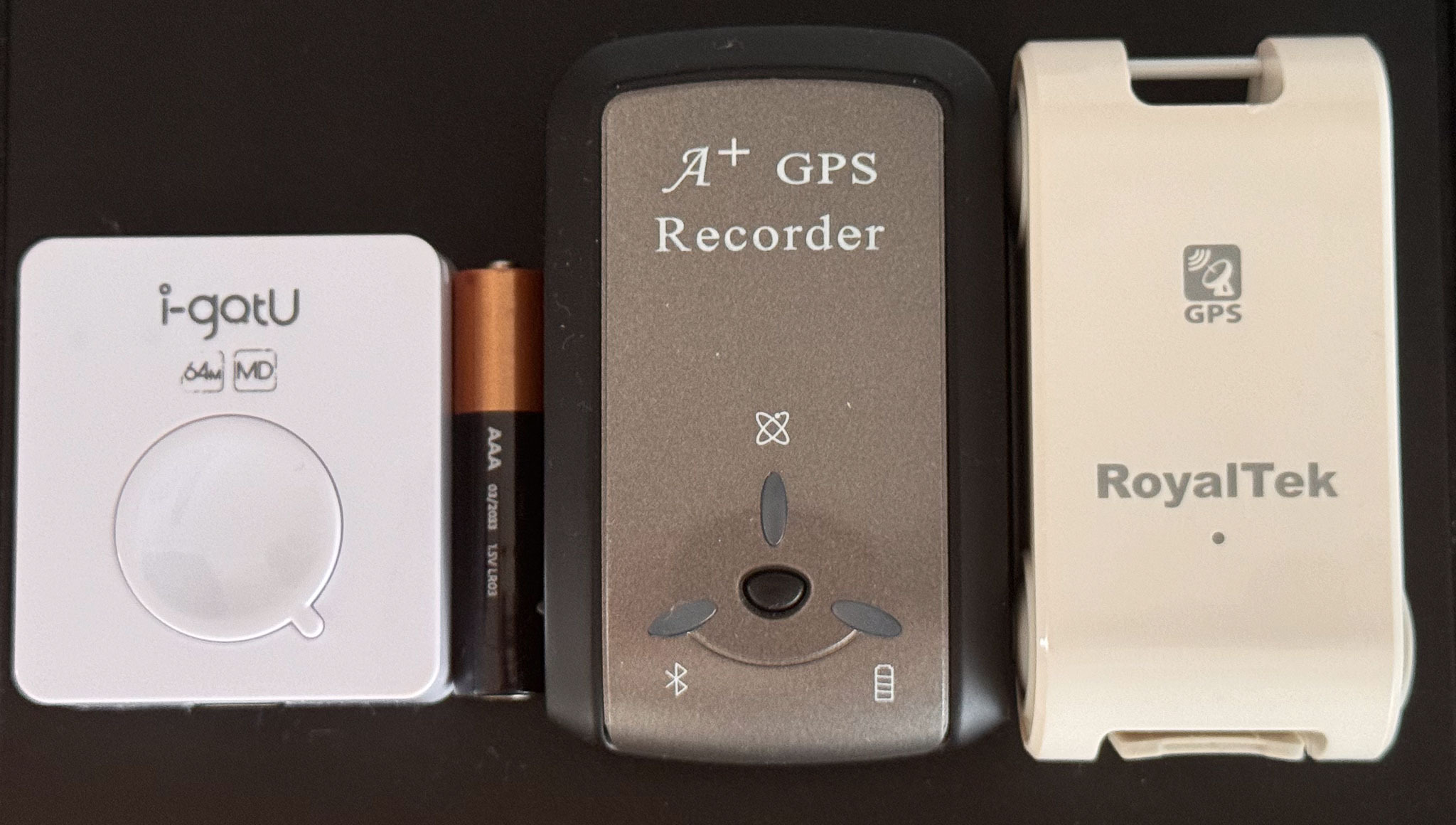 Various GPS loggers.