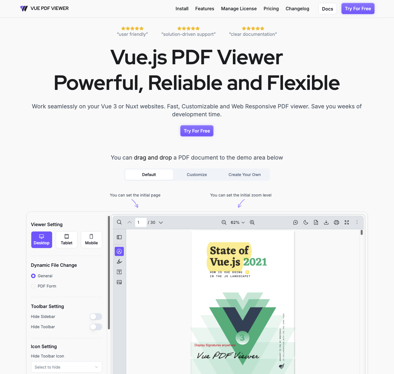 Vue PDF Viewer