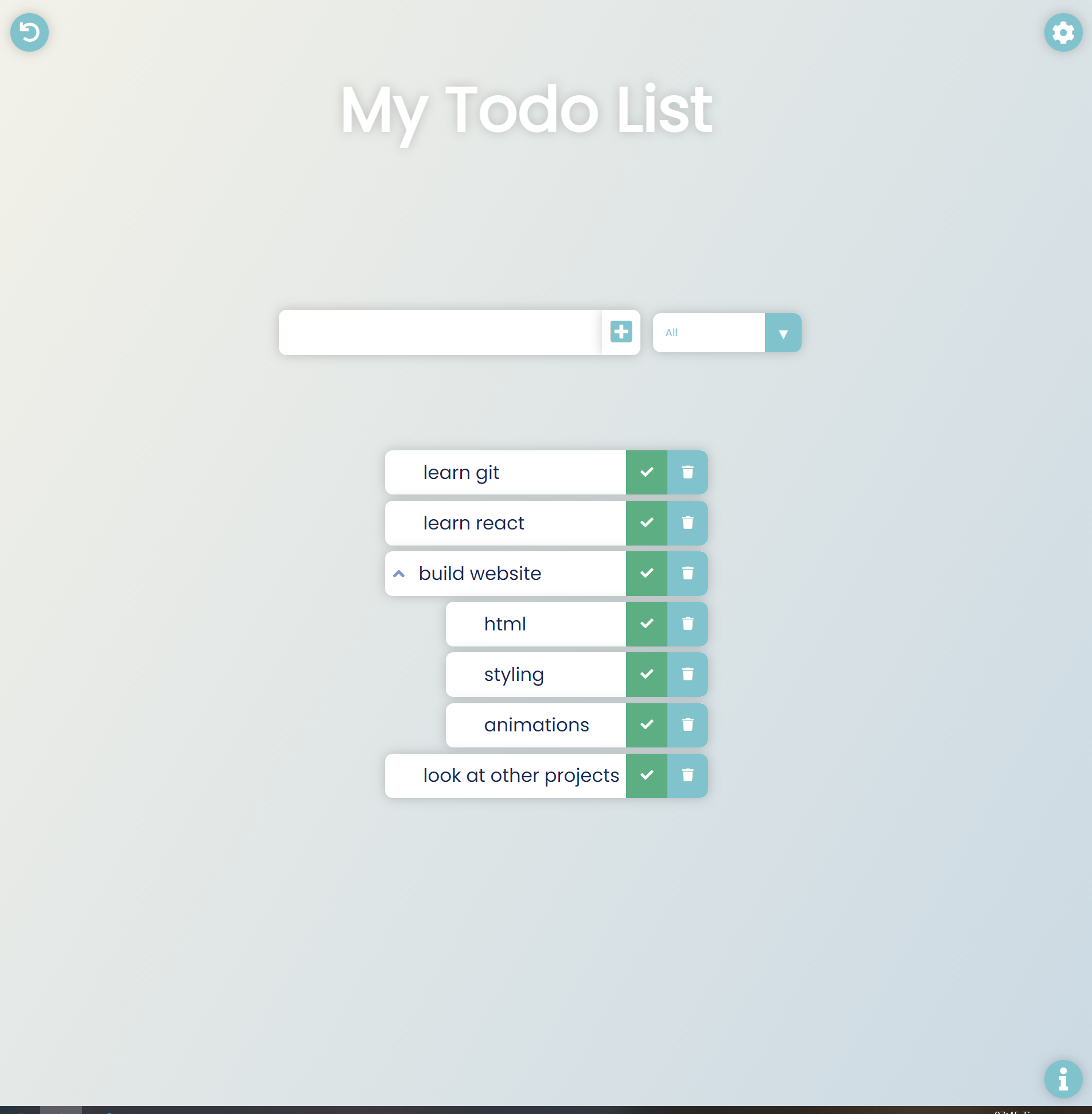 todo app by mine