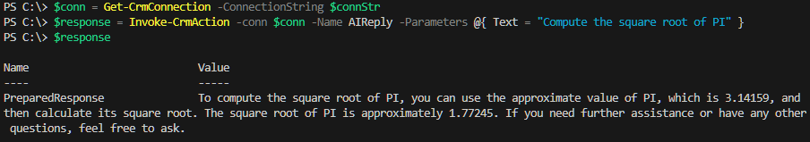 The square root of PI