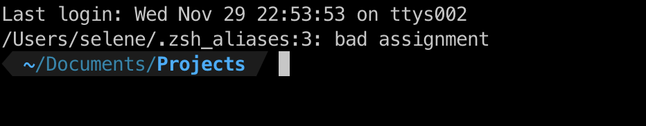 Console error