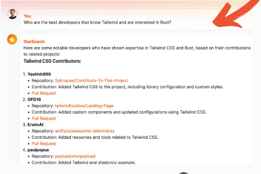 Glimpse to StarSearch