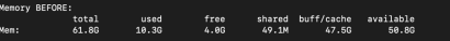 High memory usage