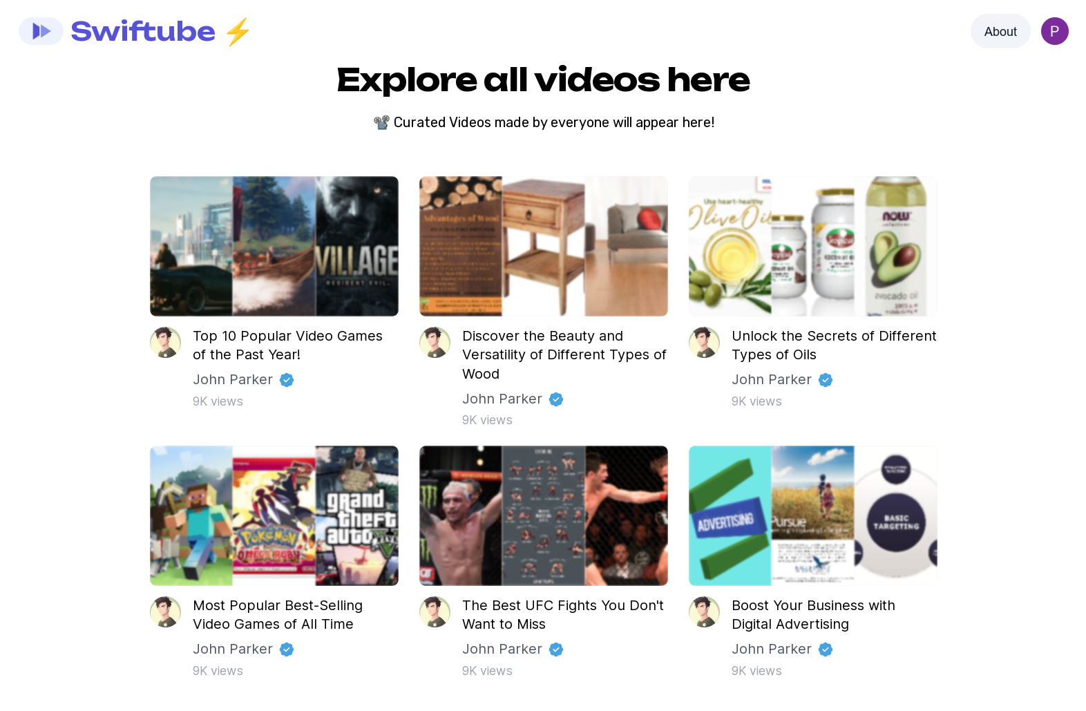 Explore videos made by others