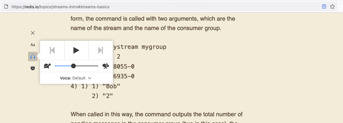 Firefox Screenreader example