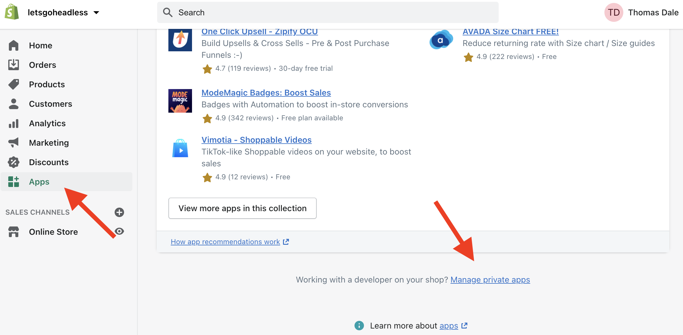 New Shopify Developer App