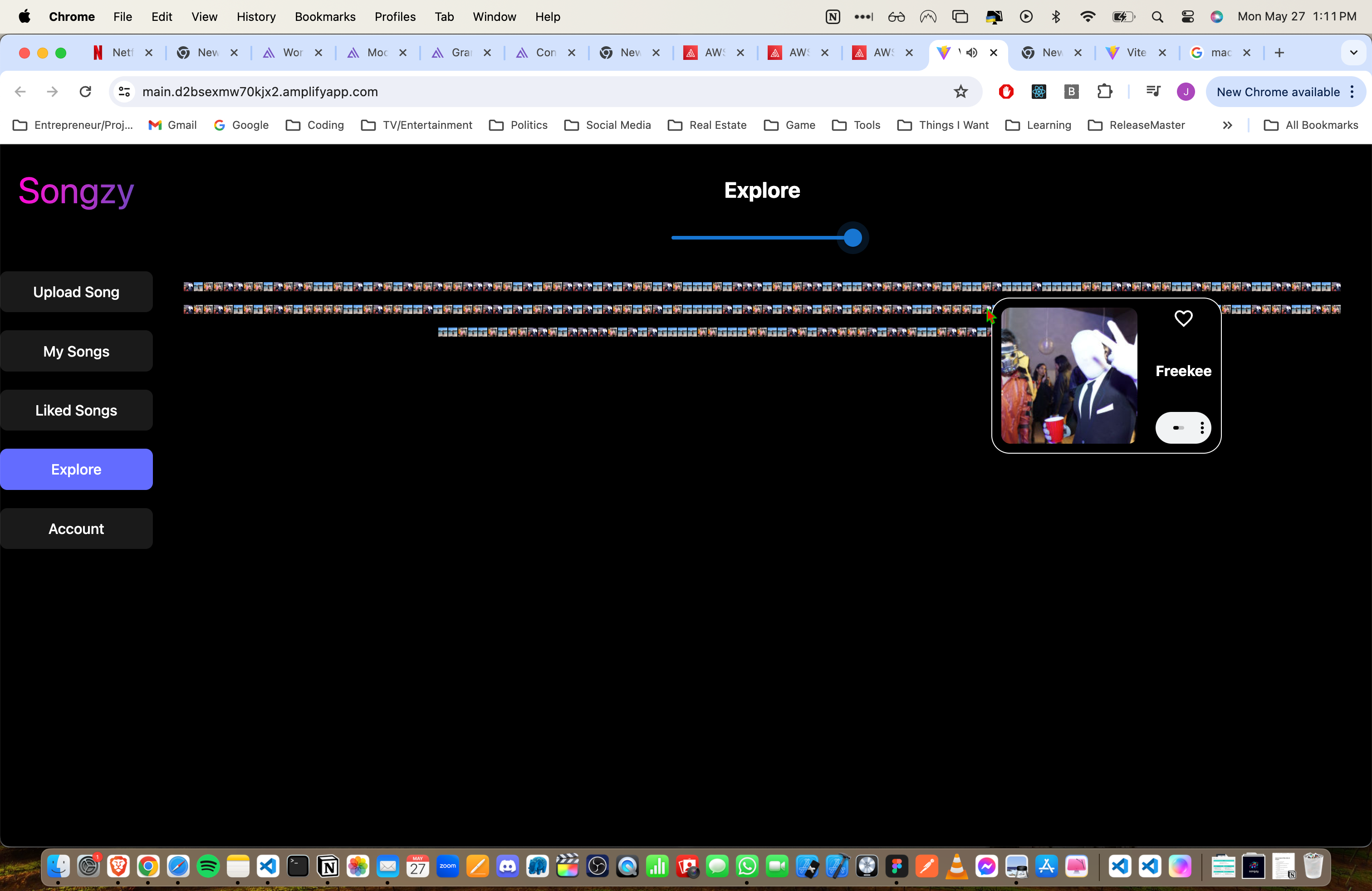 Drag slider to see even more songs