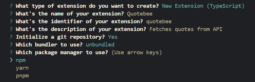 VS Code extension