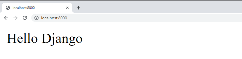 Django Routing - Simple Message returned to the user.